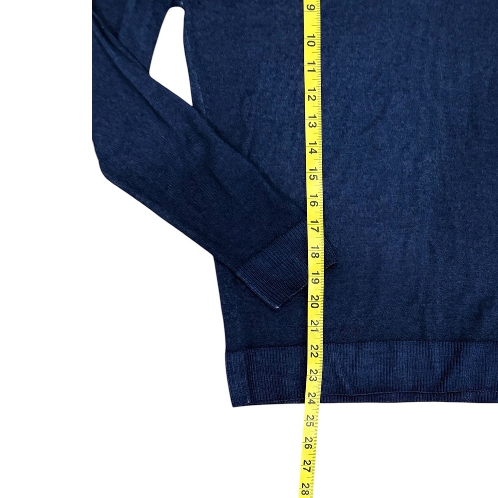 Clubhouse Collection Masters Marino Wool Navy Sweater Mens Made in Italy S/M - Picture 5 of 10